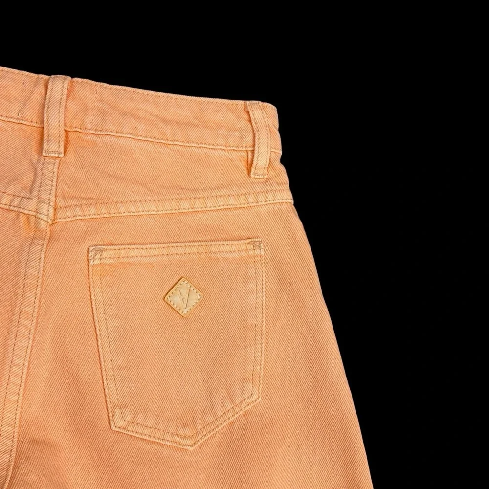 Revolve Abrand Shorts Women 24 Cut Off High Rise Orange Relaxed Short A31S02 New - Picture 6 of 6
